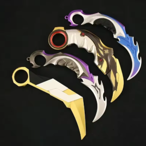 16cm Valorant jeu périphériques arme modèle Karambit non coupé Balisong jouet épée Cosplay métal cadeaux pour garçon Collection ornement