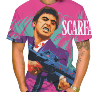 T-Shirt à Manches Courtes pour Homme et Femme, Vêtement Imprimé en 3D du Film d'Horreur Thriller planchers face, Harajuku, Y2k