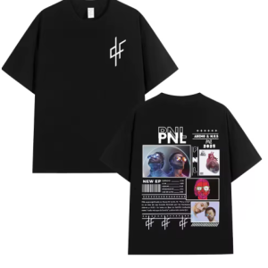 T-shirt Manches Courtes pour Homme et Femme, Streetwear, Hip Hop, à la Mode, Album PNL, Le Monde Chico